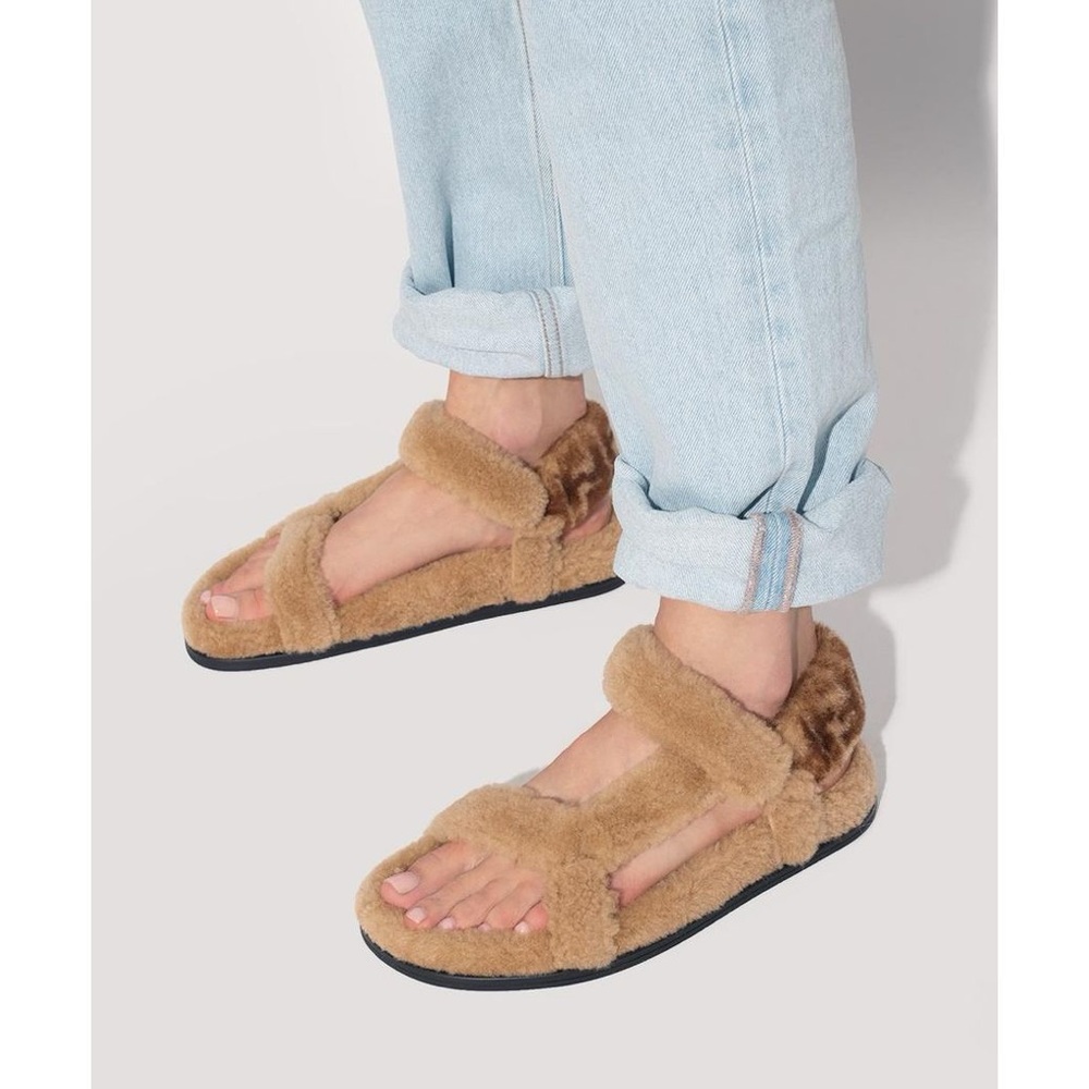 Fendi fur sandals